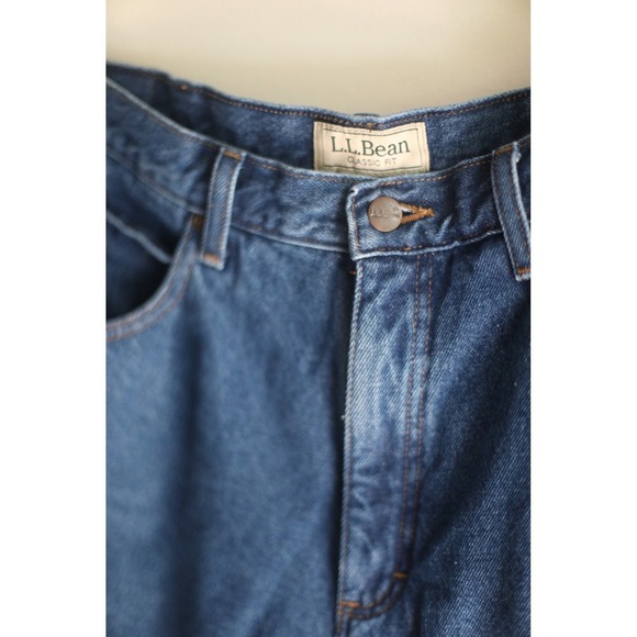 L.L. Bean Other - Y2K LL Bean Mens Classic Fit Fleece Lined Jeans Blue Denim 36x30 162343